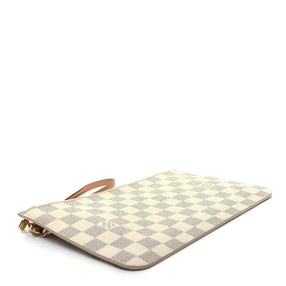 Louis Vuitton Damier Azur Neverfull MM GM Pochette Rose Ballerine 4 of 9
