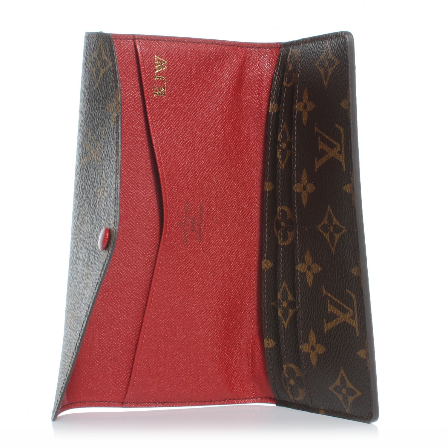 Louis Vuitton Monogram Josephine Wallet Red 5 of 7