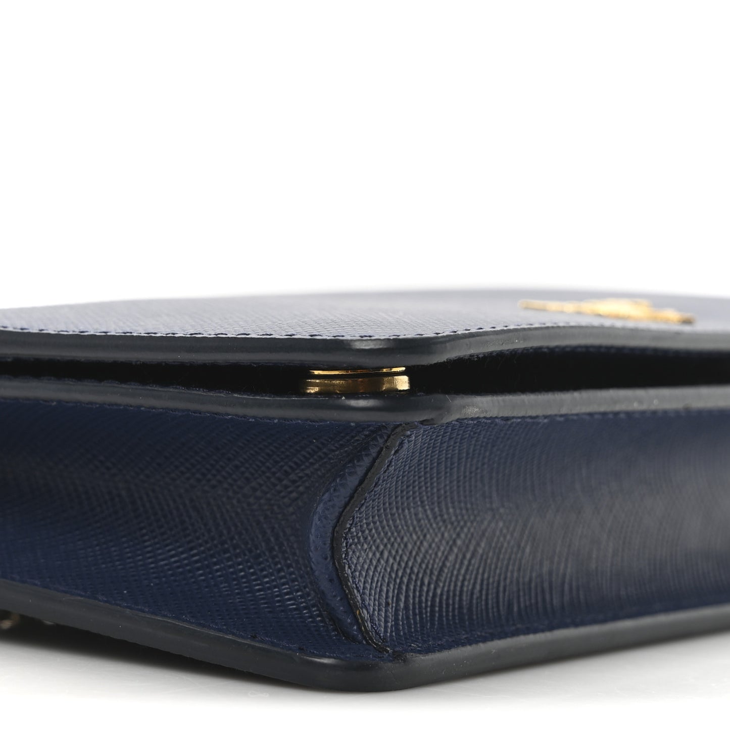 Saffiano Metal Oro Mini Bag Bluette