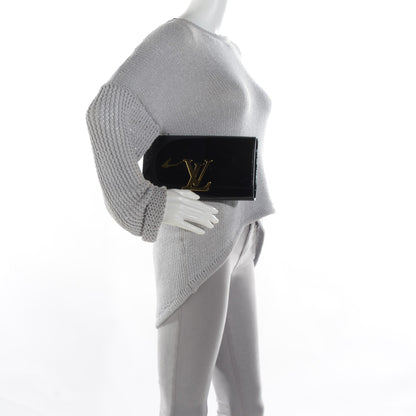 Louis Vuitton Patent Louise Clutch Black 2 of 7