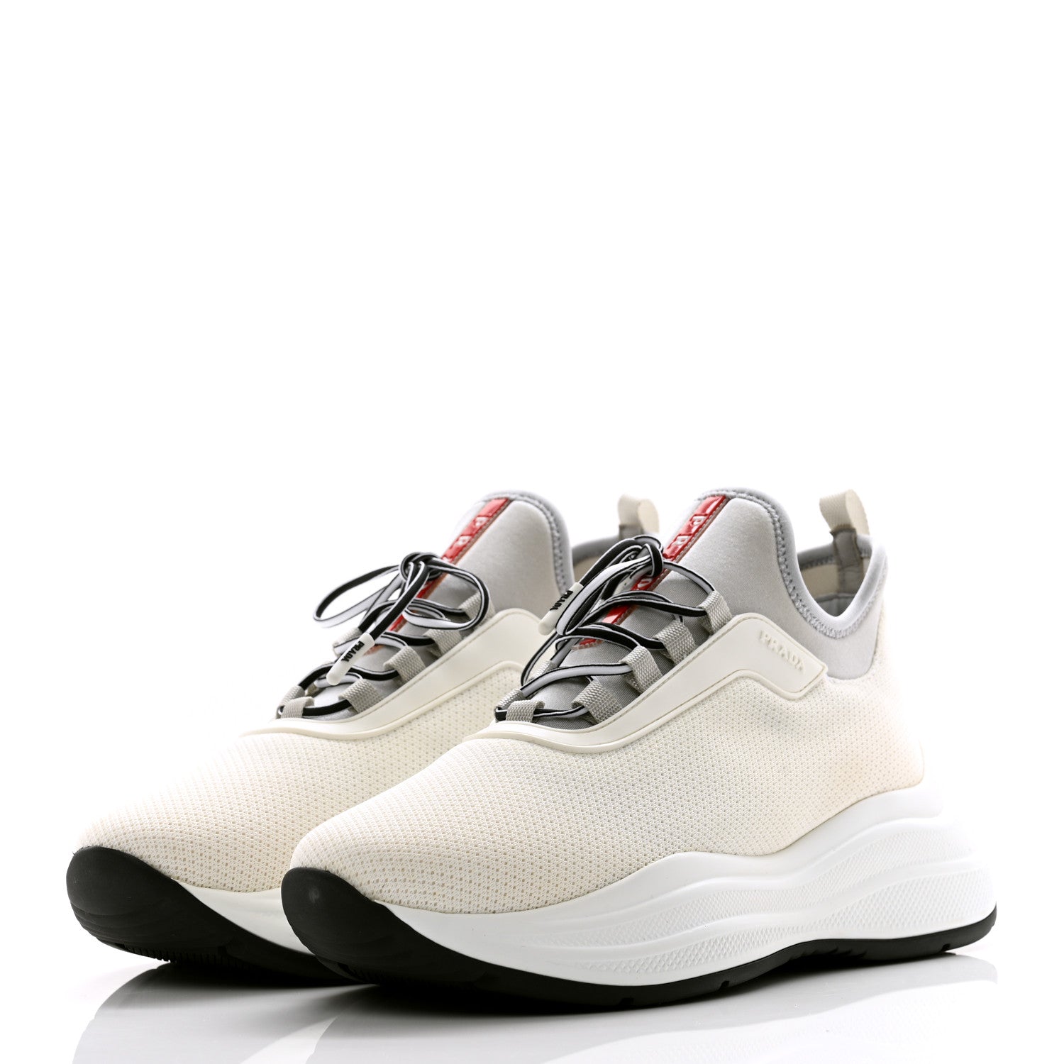 Prada Mesh Neoprene America's Cup 45mm Sneakers 37.5 White Alluminio 3 of 9