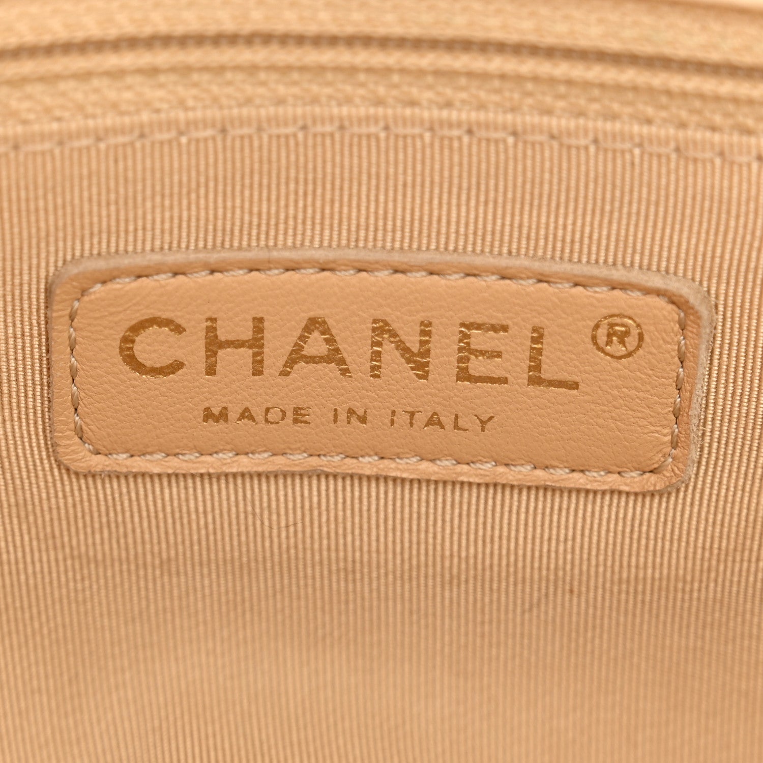 Chanel Calfskin Quilted Small CC Crown Tote Beige 6 of 14