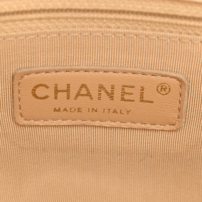 Chanel Calfskin Quilted Small CC Crown Tote Beige 6 of 14