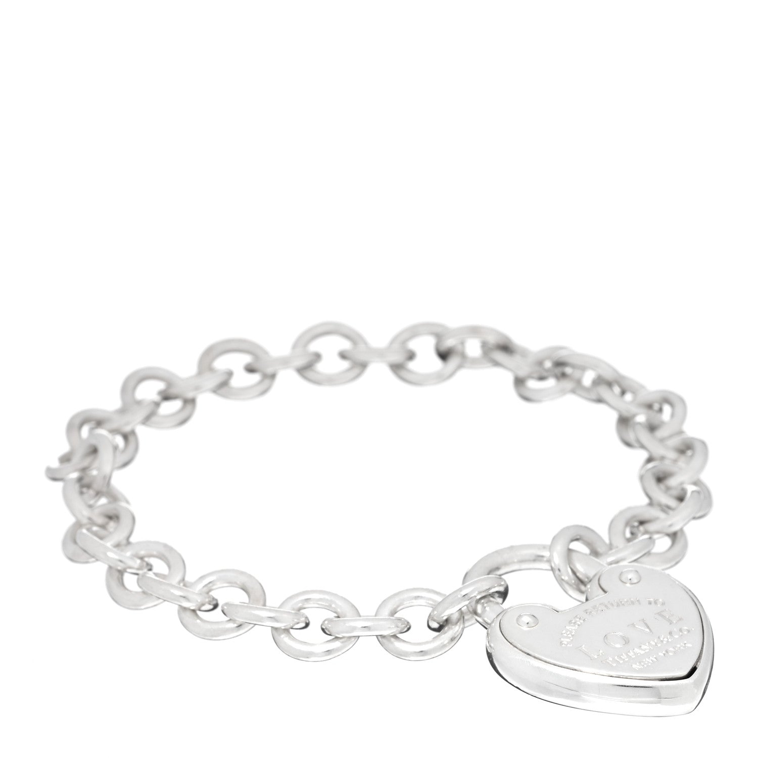 Tiffany Sterling Silver Return to Tiffany Love Lock Bracelet 1 of 4