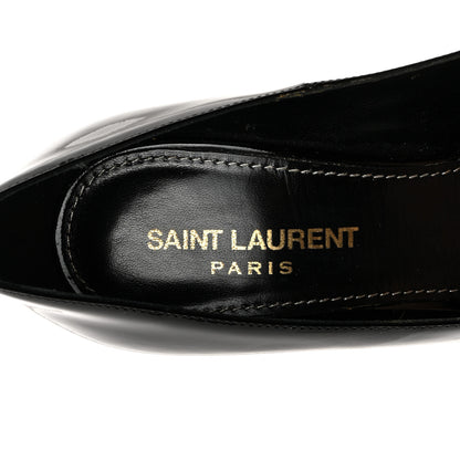 Saint Laurent SAINT LAURENT Patent Calfskin Opyum 110 Sandals 35 Black 6 of 8