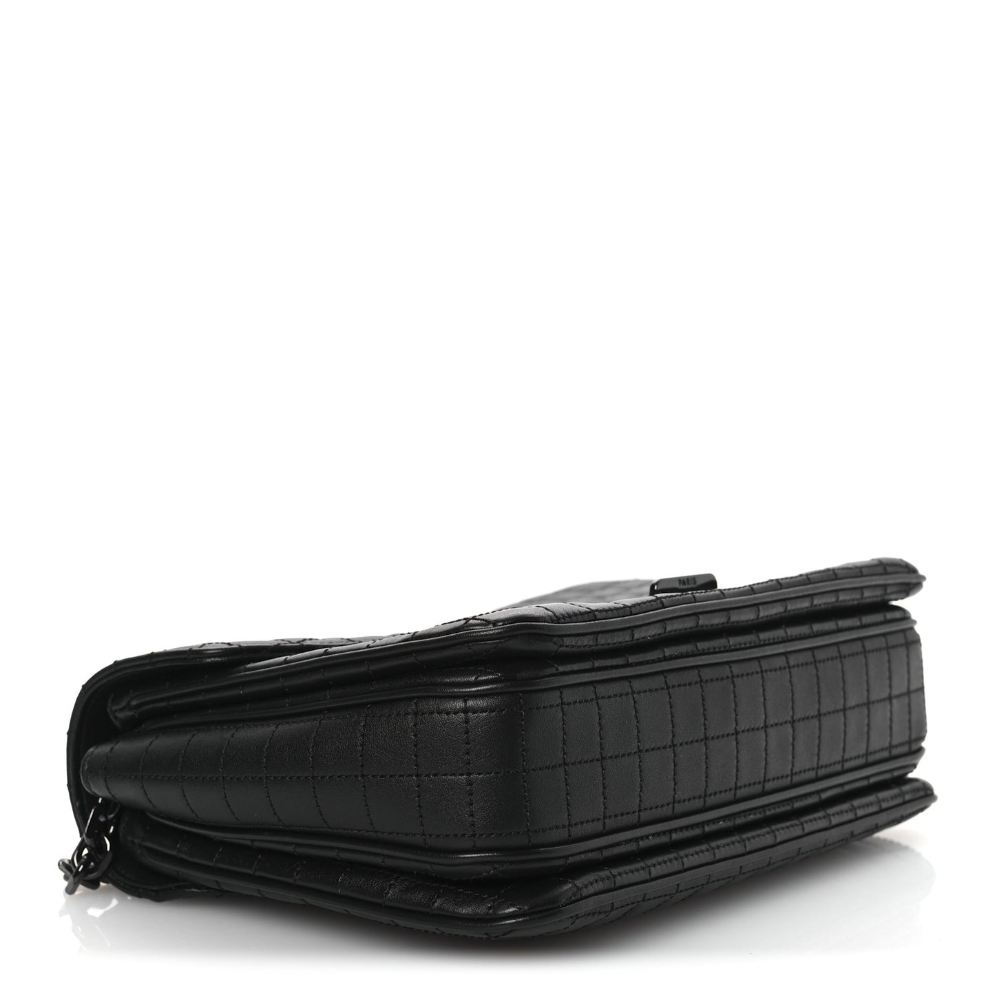 Calfskin Quilted Medium C Bag Black