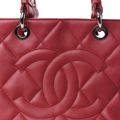 Chanel Soft Caviar Quilted CC Timeless Tote Red 10 of 10