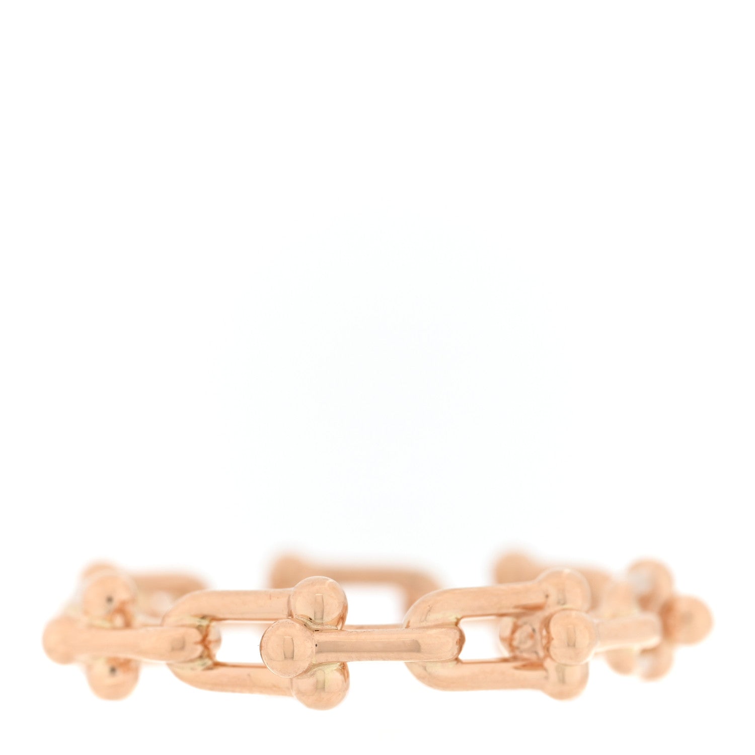 Tiffany 18K Rose Gold Hardwear Micro Link Ring 59 8.75 3 of 5