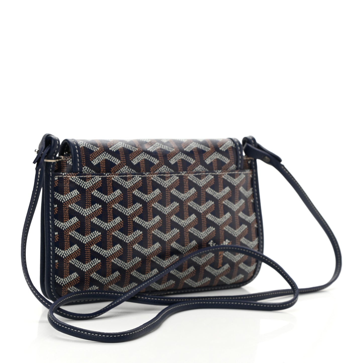 Goyardine Plumet Wallet Clutch Navy