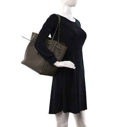 Celine Soft Grained Calfskin Small Belt Cabas Phantom Taupe 2 of 9