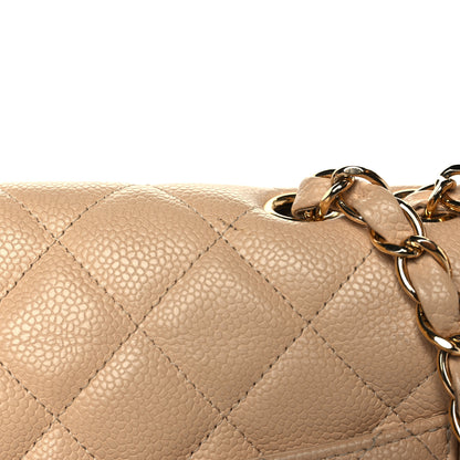 Chanel Caviar Quilted Jumbo Single Flap Beige Clair 13 of 14