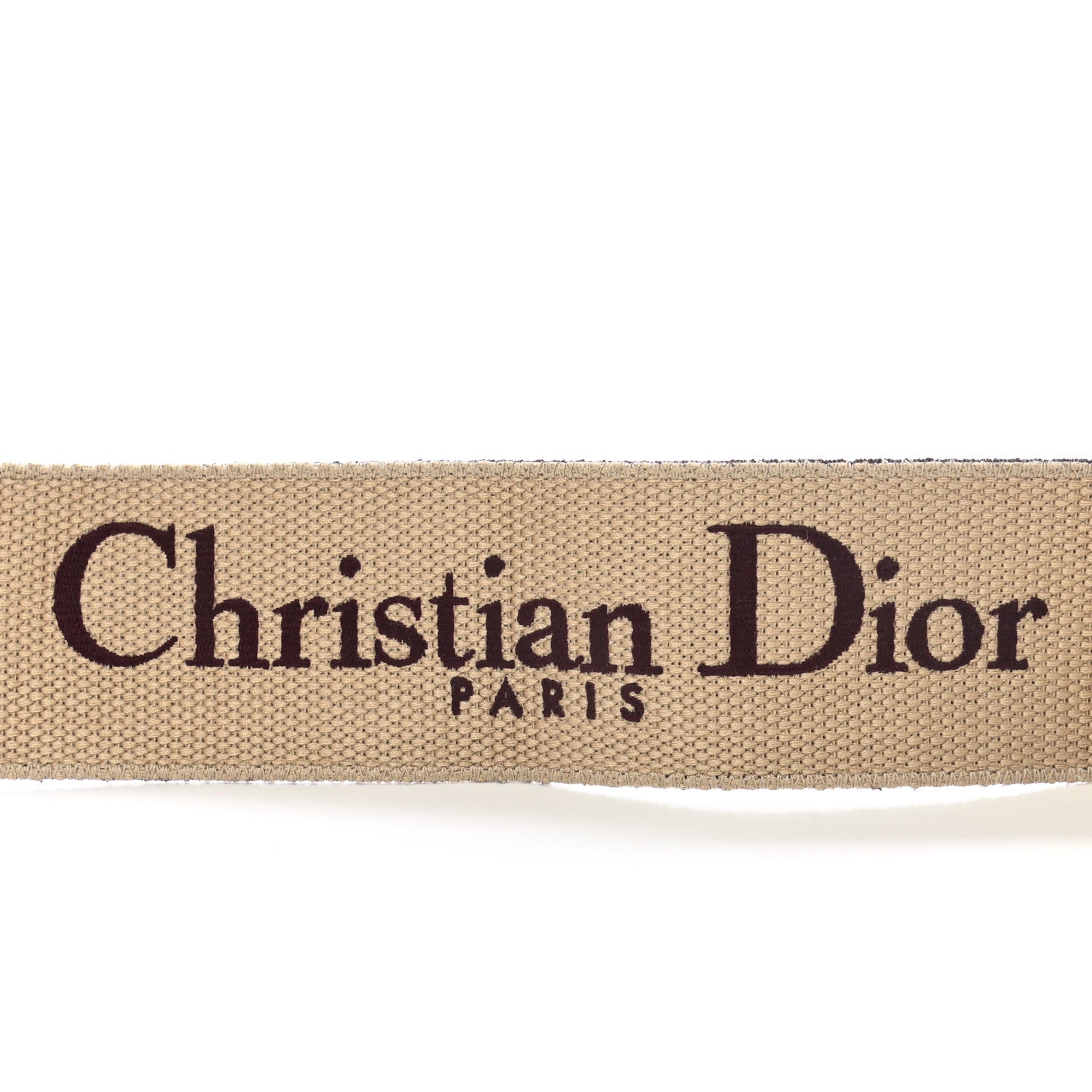 Christian Dior Canvas Embroidered Shoulder Strap Burgundy 5 of 8
