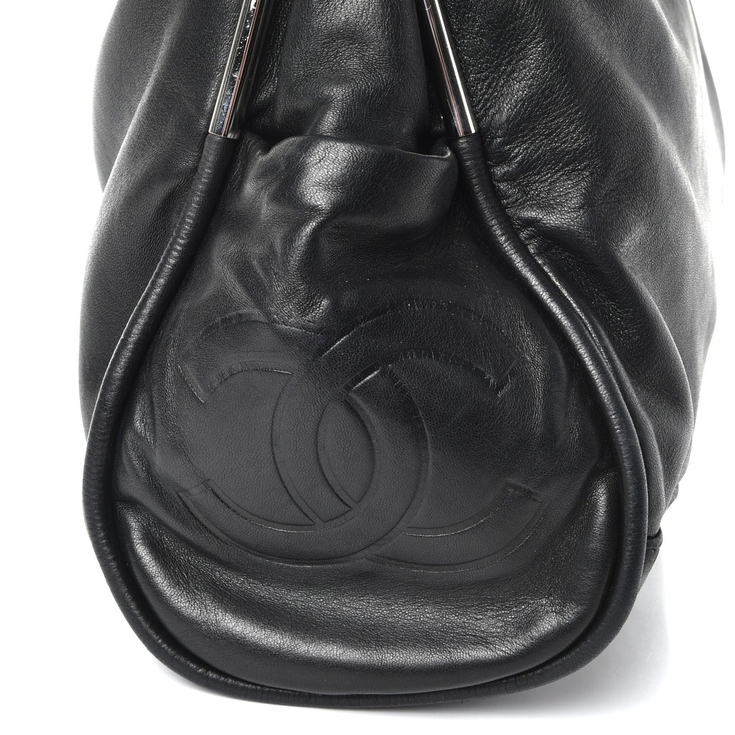 Lambskin Large Ultimate Soft Tote Black