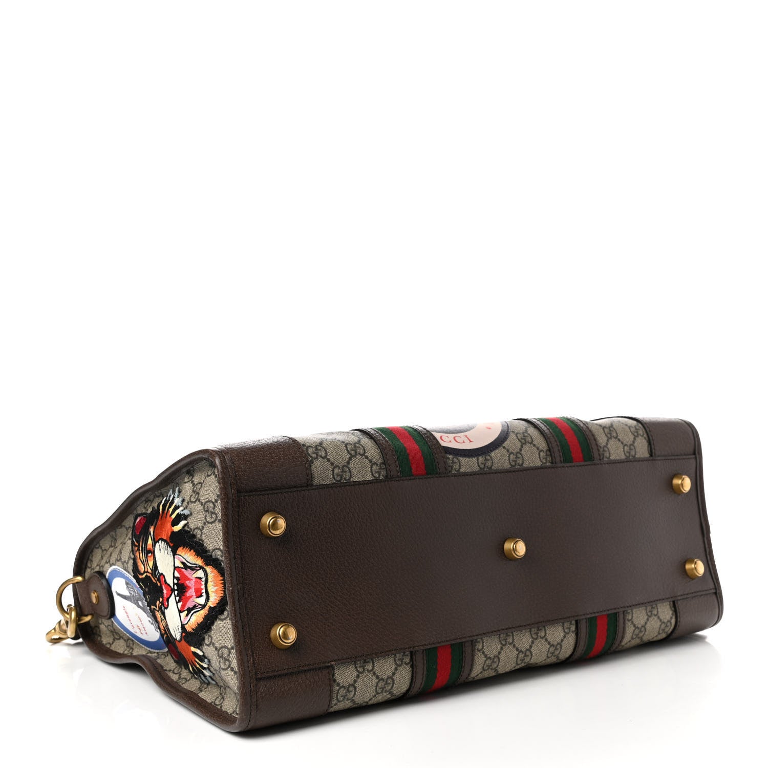 Gucci Soft GG Supreme Monogram Courrier Medium Duffle Bag Beige New Acero Multicolor 3 of 10