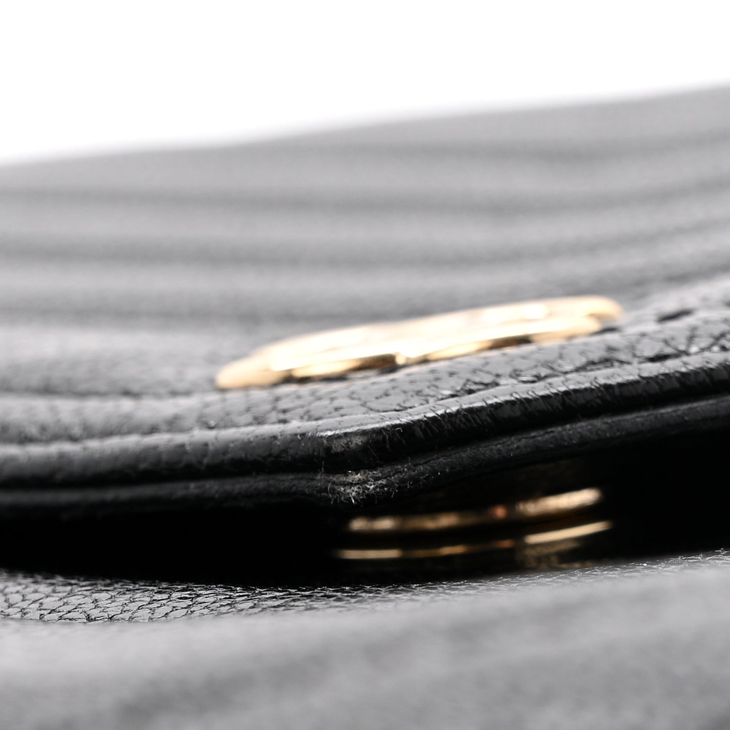 Sheepskin Chevron Quilted Small Envelope Clutch Black