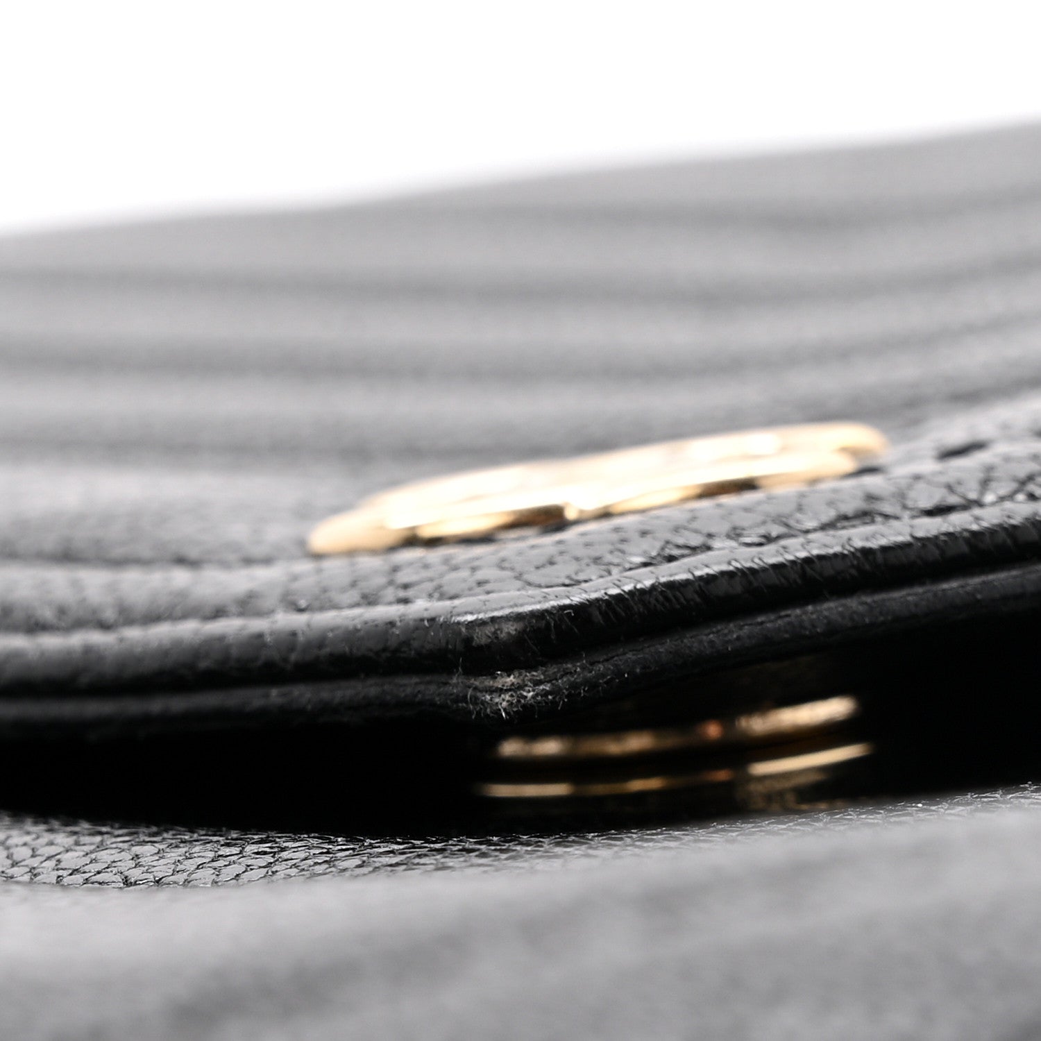Chanel Sheepskin Chevron Quilted Small Envelope Clutch Black 9 of 11
