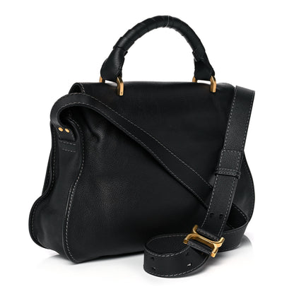 Chloe Calfskin Medium Marcie Top Handle Bag Black 3 of 12