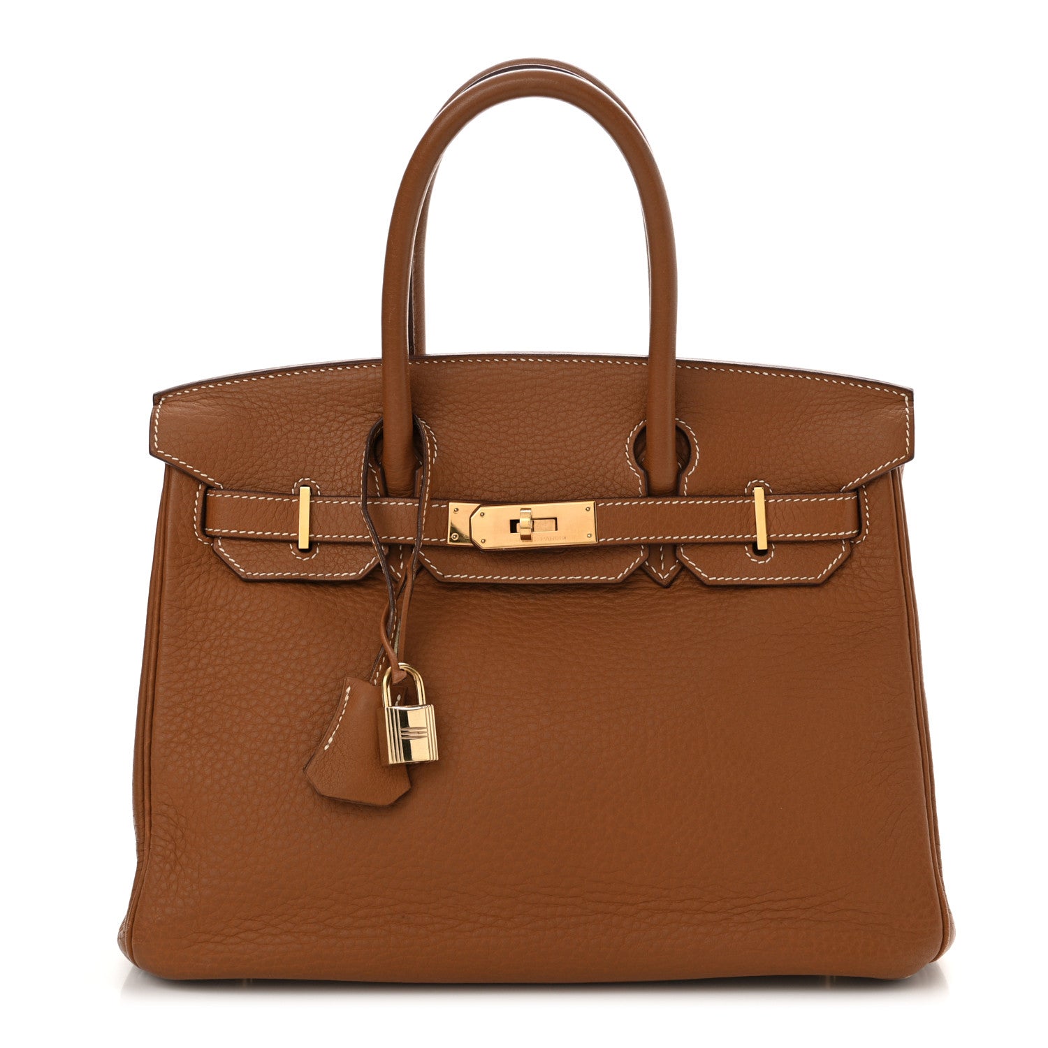 Hermes Taurillon Clemence Birkin 30 Gold 1 of 27