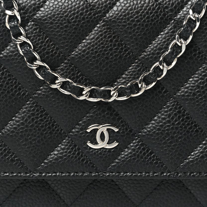 Chanel Caviar Quilted Wallet on Chain WOC Black 8 of 11