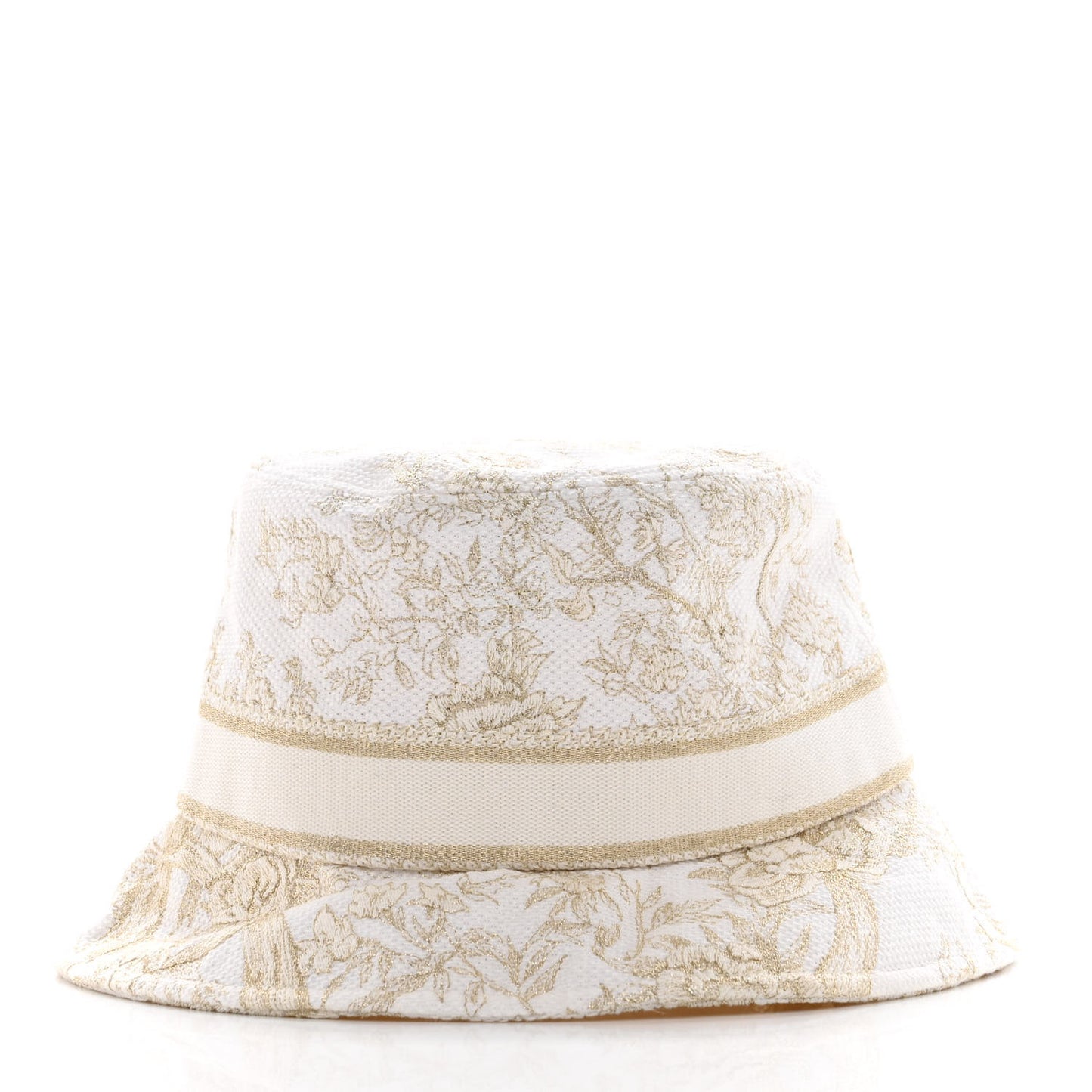 Cotton D-Bobby Small Brim Bucket Hat 59 White Gold