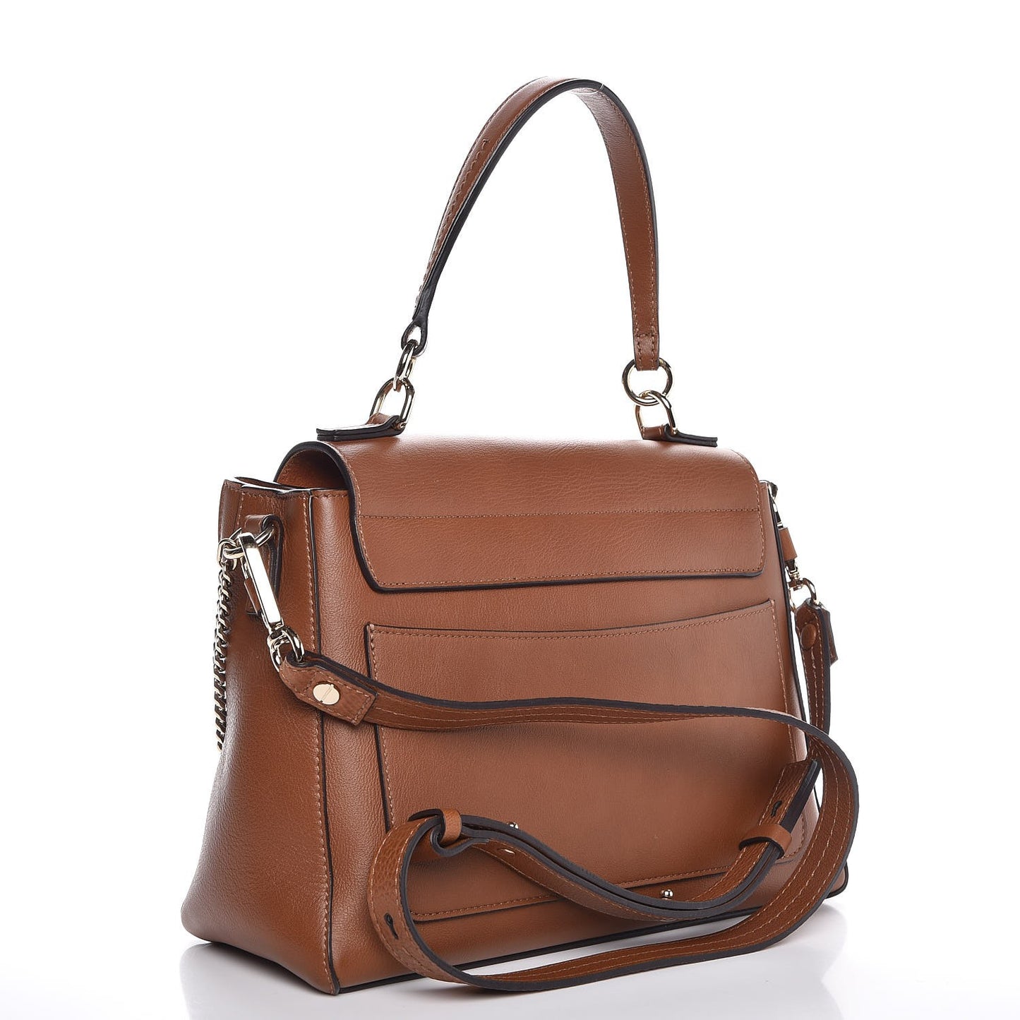 Calfskin Small Faye Day Shoulder Bag Tan