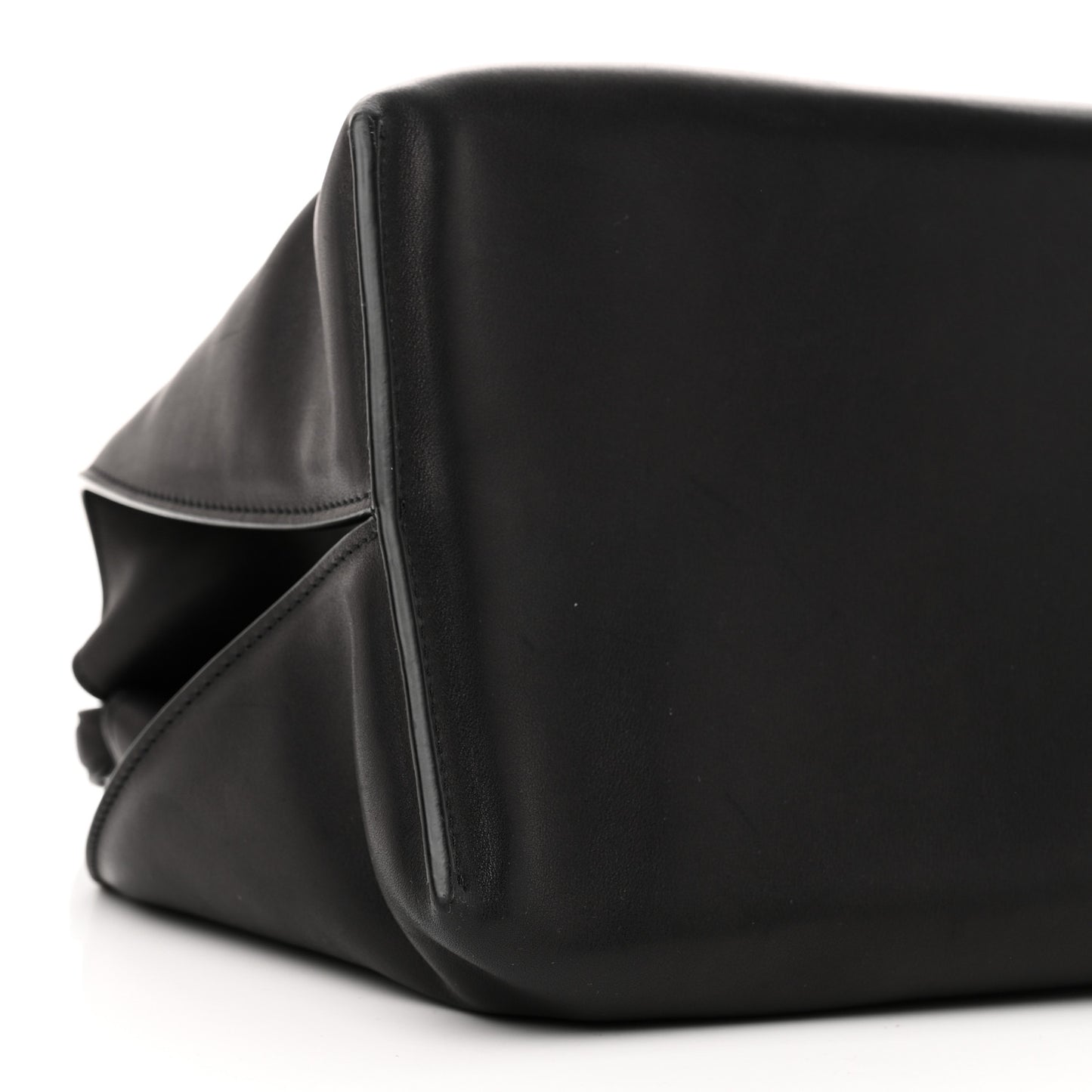 Saddle Calfskin Sienna Shoulder Bag Black