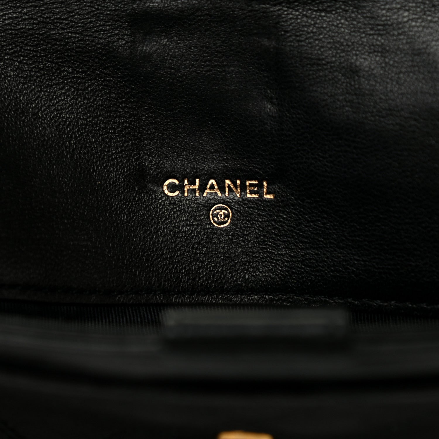 Chanel Lambskin Diamond Stitched Envelope Long Flap Wallet Black 6 of 7