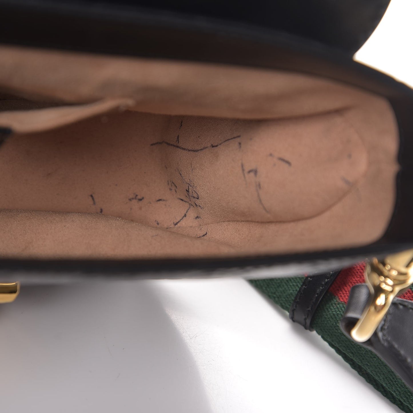 Guccissima Web Medium Padlock Messenger Shoulder Bag Black