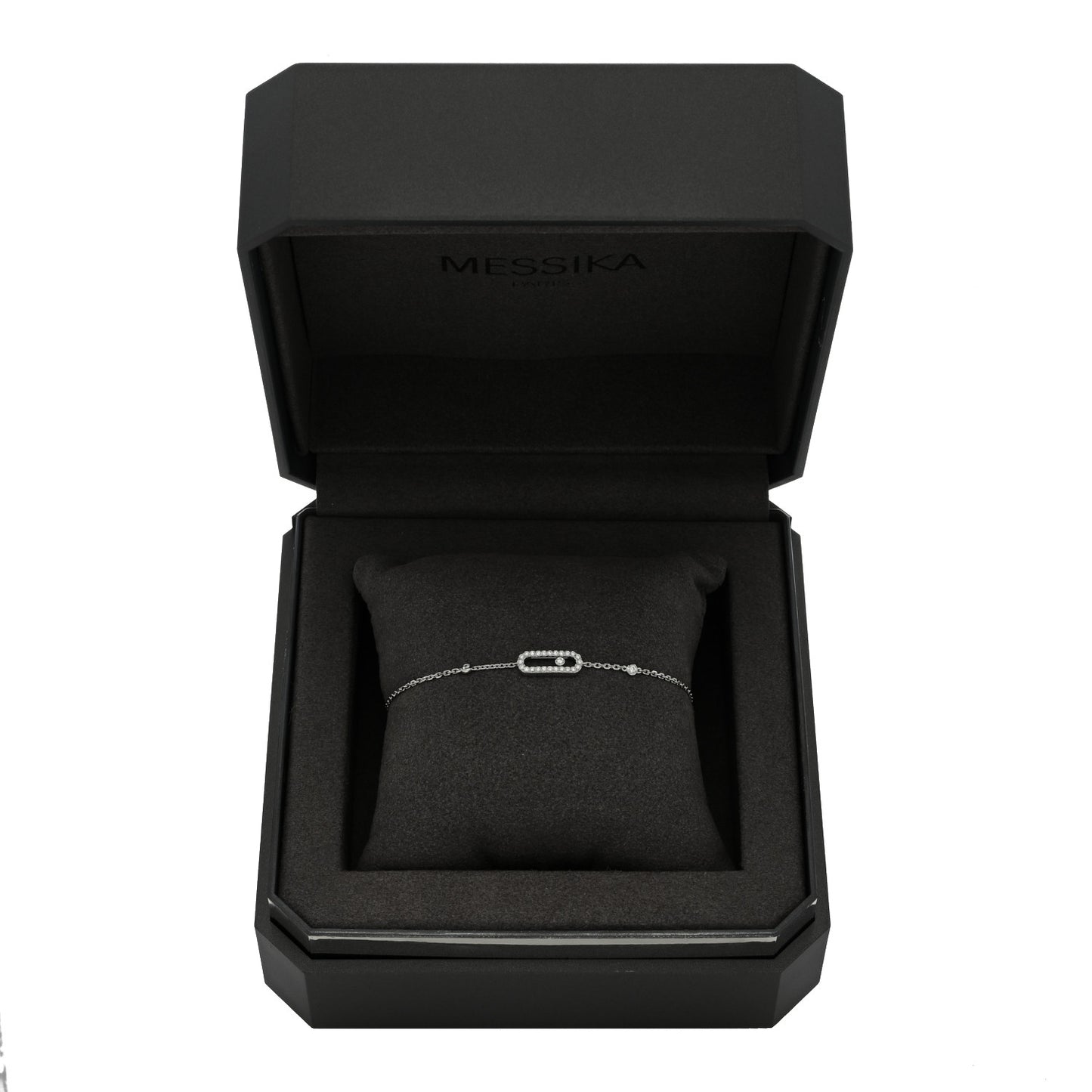 18K White Gold Diamond Move Uno Pave Bracelet