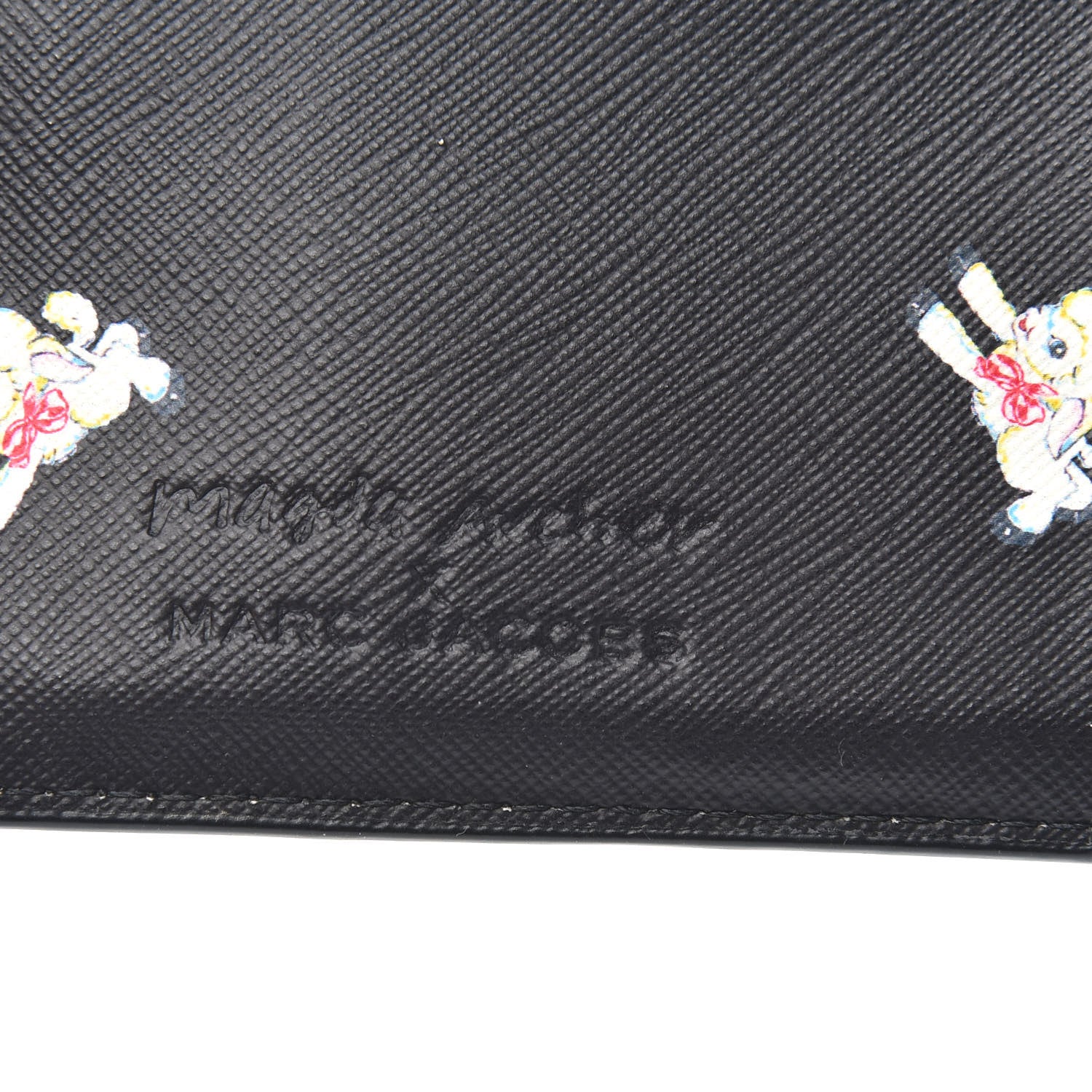 Marc Jacobs X MAGDA ARCHER Saffiano Top Zip Multi Wallet Black 6 of 8