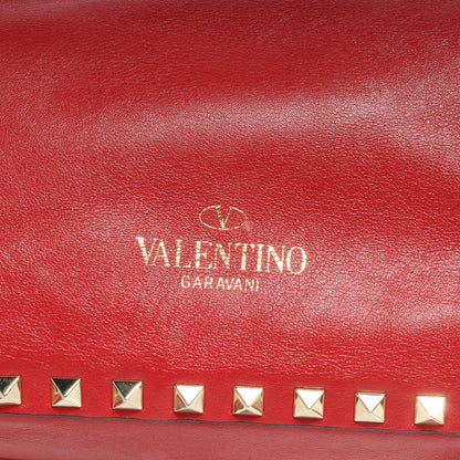 Valentino Garavani Vitello Small Rockstud Tote Rosso Valentino 8 of 8