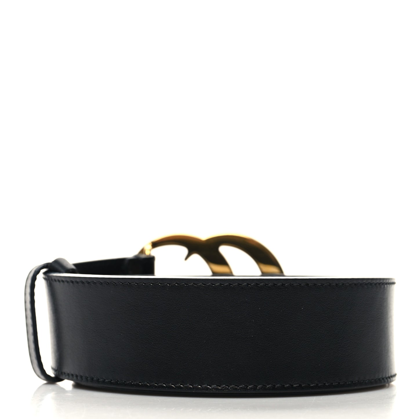 Plutone Calfskin Double G 40mm Belt 115 46 Black