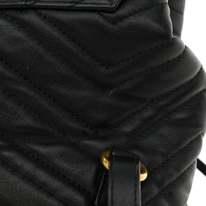 Gucci Calfskin Matelasse GG Marmont Flap Backpack Black 12 of 15
