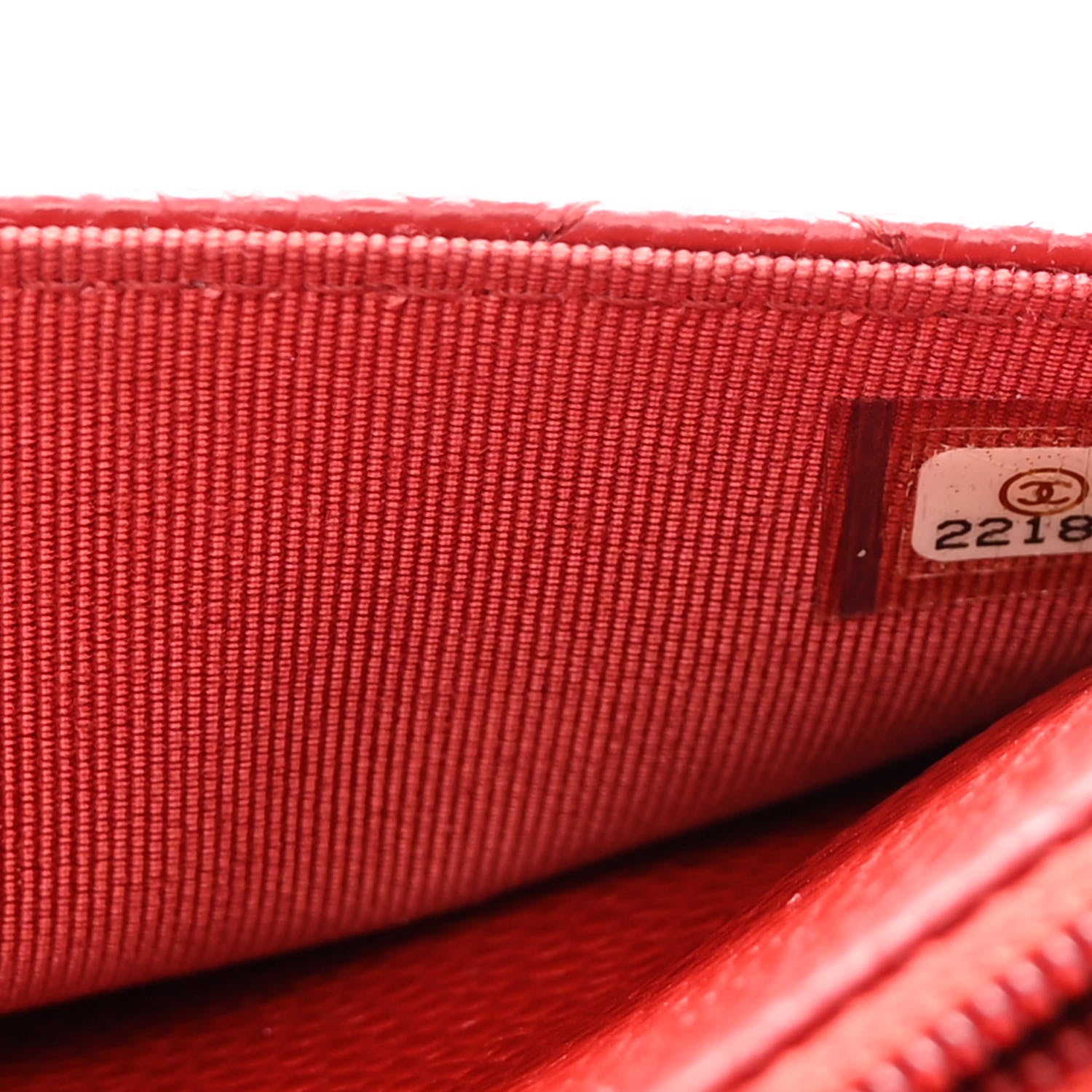 Chanel Caviar Quilted Wallet On Chain WOC Dark Red 8 of 11