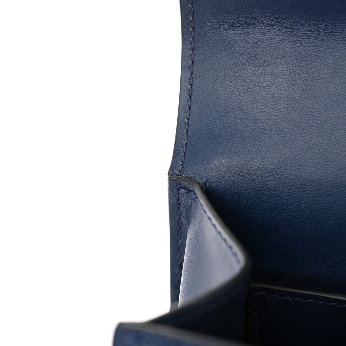 Saffiano Cuir Calfskin Monochrome Robot Patches Envelope Flap Chain Shoulder Bag Blue