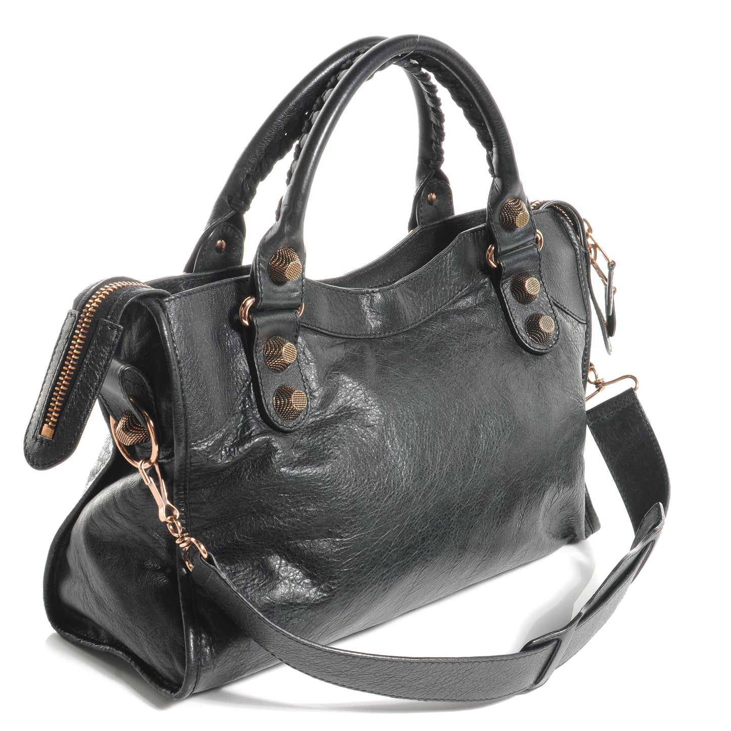 Agneau Giant 21 Rose Gold Hardware City Black