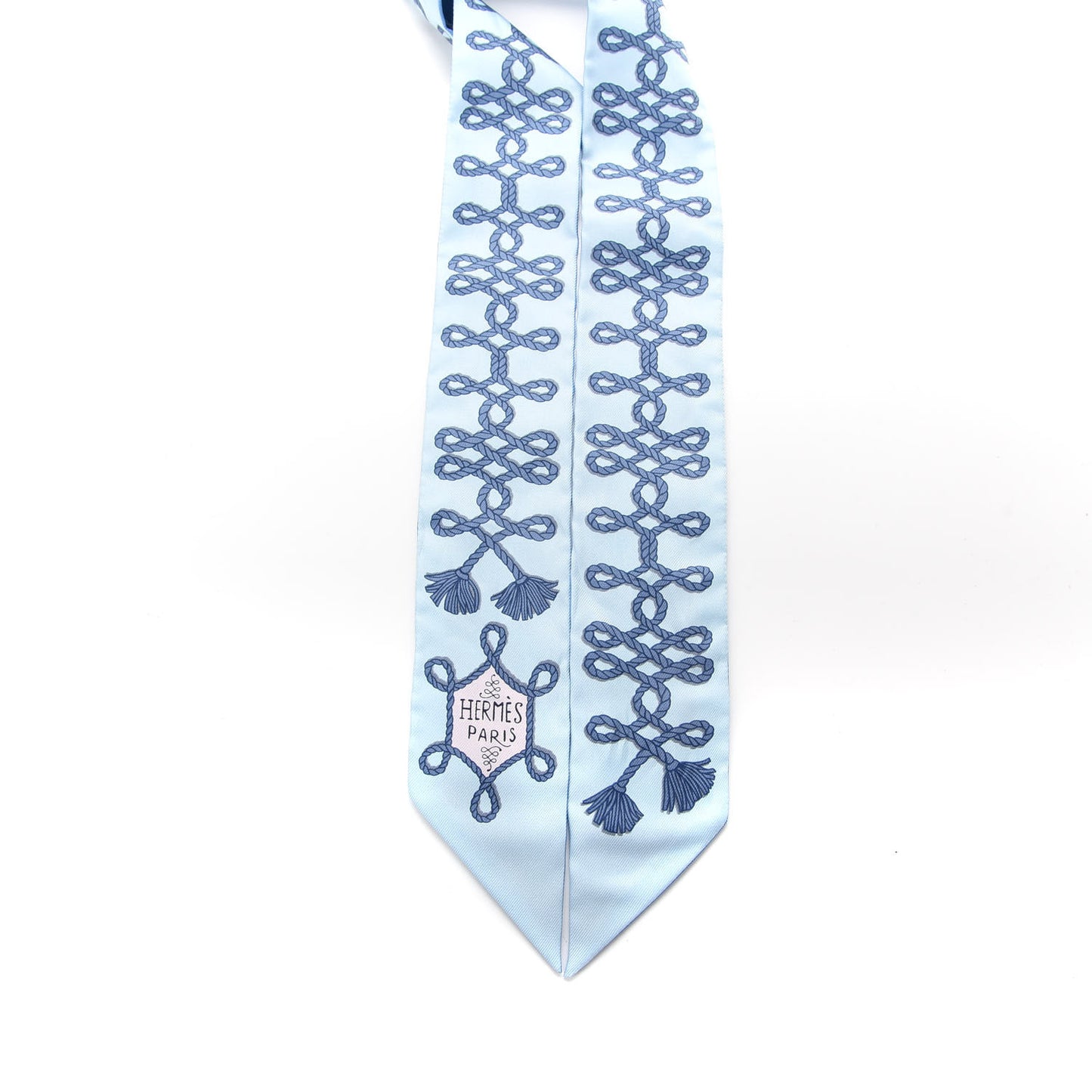Silk Galons Et Brandebourg Twilly Ciel Ocean White