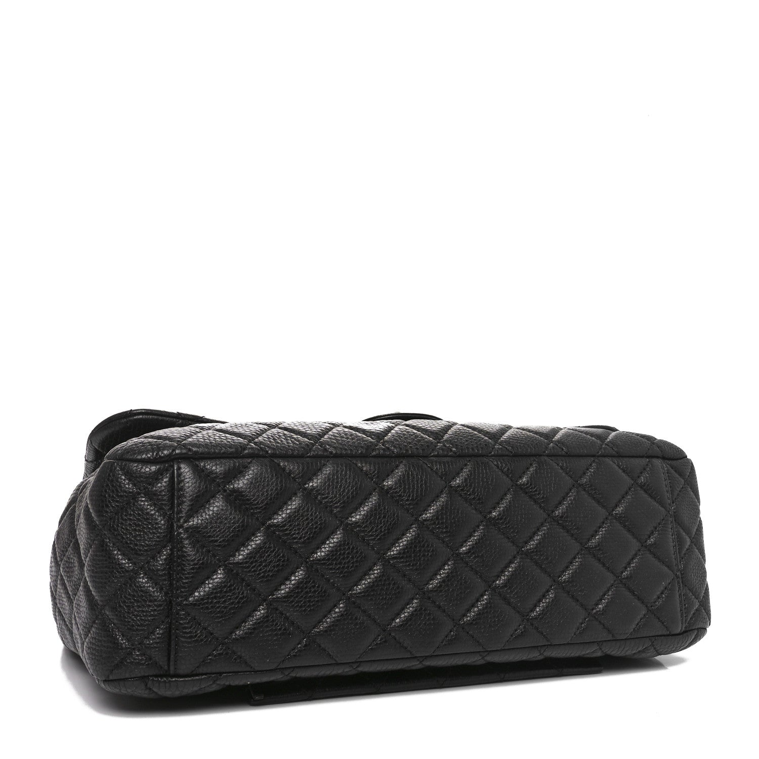 Chanel Grained Calfskin Quilted Small XXL Travel Flap Bag Black 4 of 10