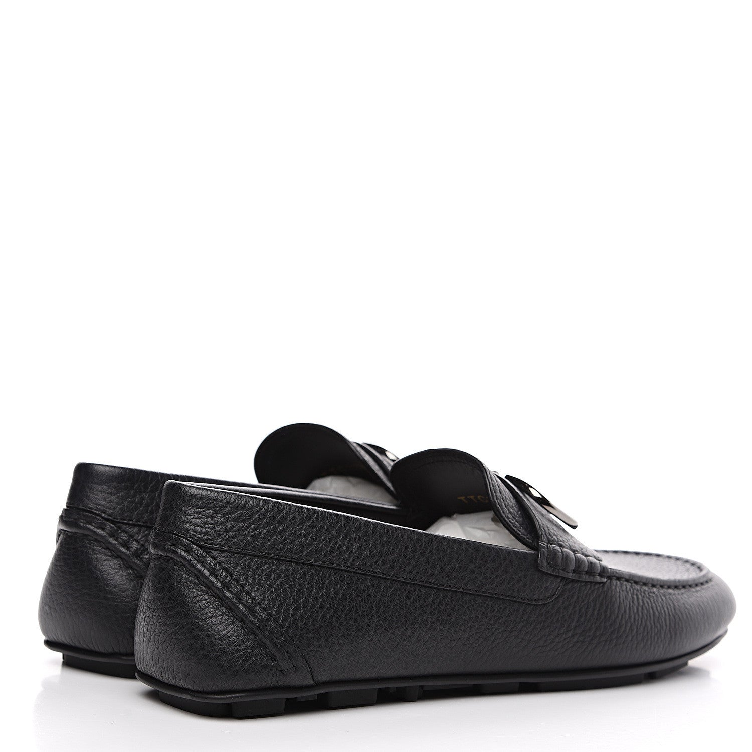 Valentino Garavani Calfskin Vlogo Loafers 42 Black 4 of 8
