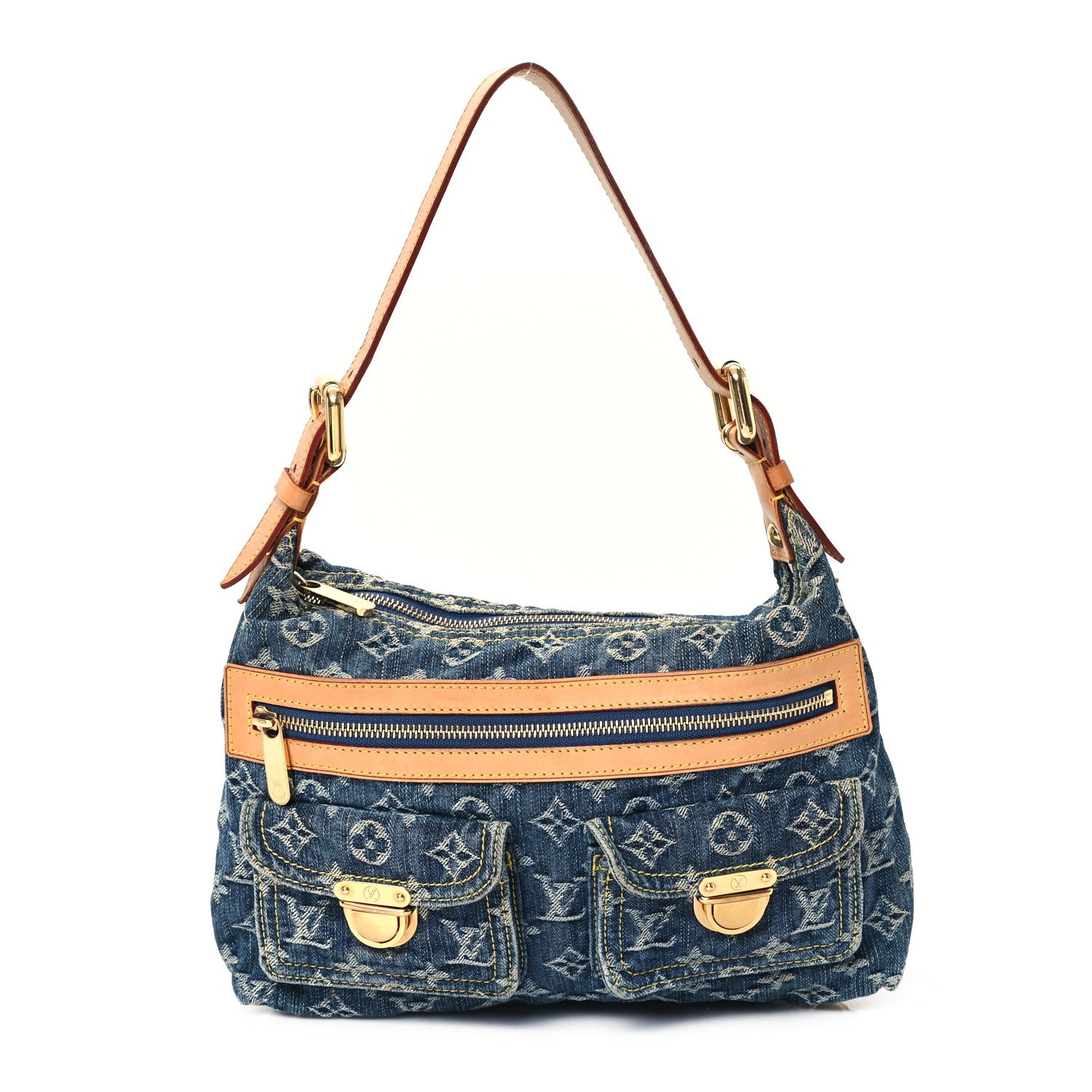 Louis Vuitton Monogram Denim Baggy PM Blue 1 of 10