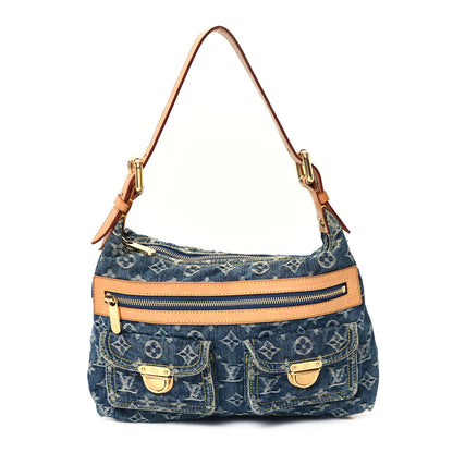 Louis Vuitton Monogram Denim Baggy PM Blue 1 of 10