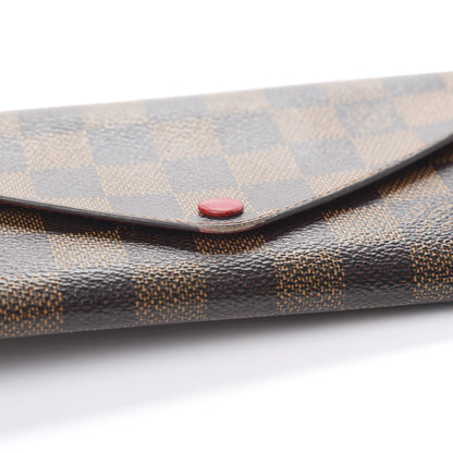 Louis Vuitton Damier Ebene Josephine Wallet Red 17 of 17