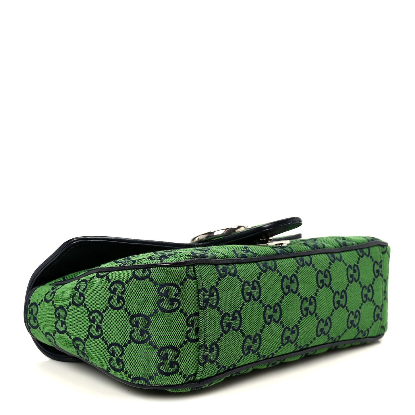 Monogram Multicolor Matelasse Diagonal Small GG Marmont Shoulder Bag Green Blue