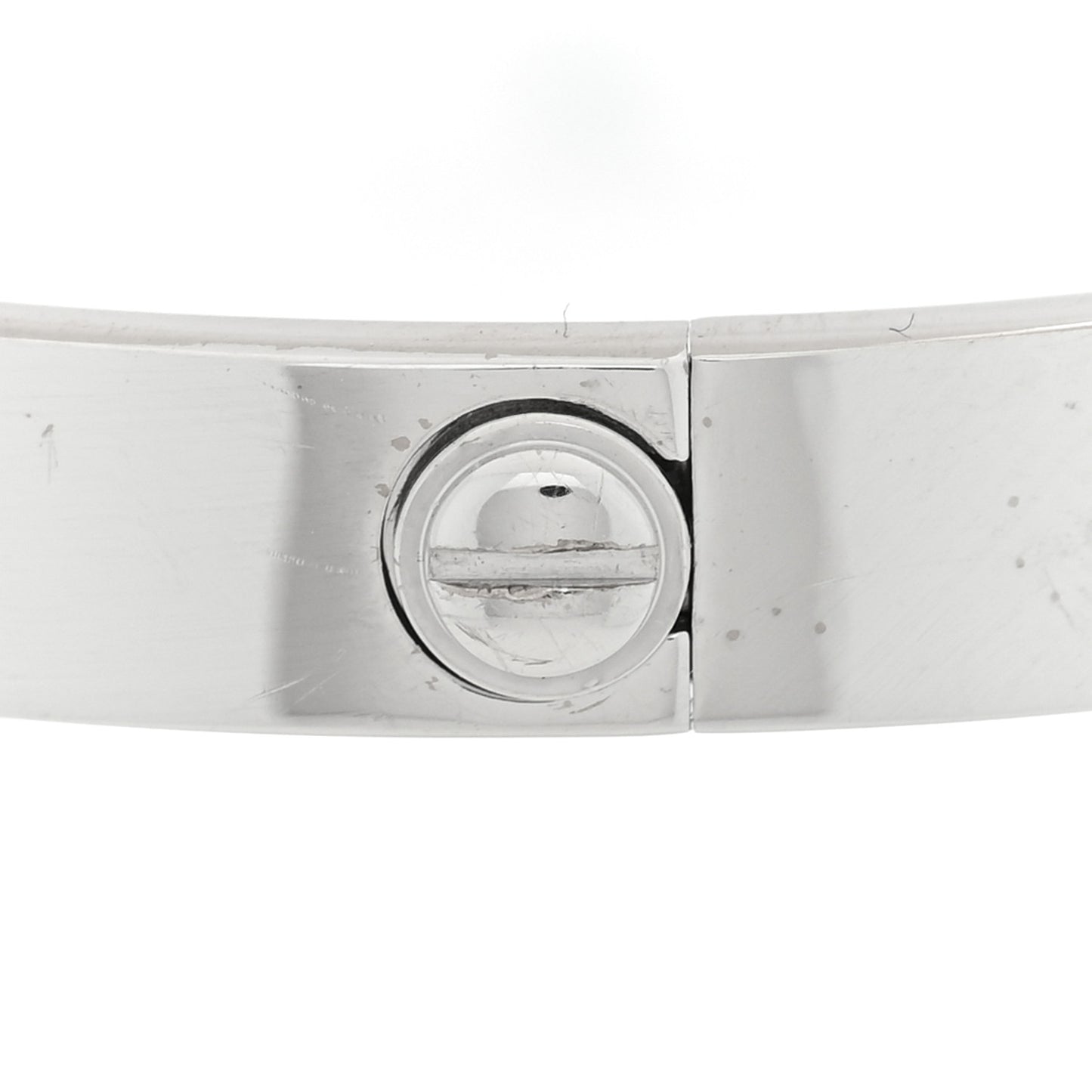 18K White Gold 4 Diamond LOVE Bracelet 16