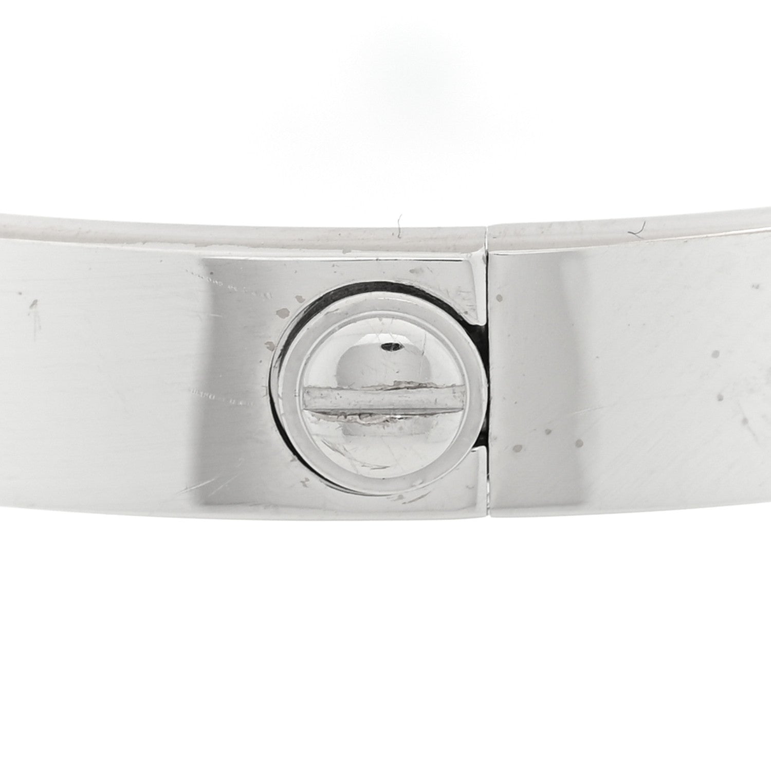 Cartier 18K White Gold 4 Diamond LOVE Bracelet 16 5 of 6