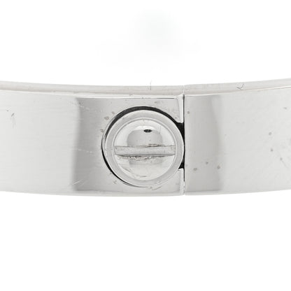 Cartier 18K White Gold 4 Diamond LOVE Bracelet 16 5 of 6