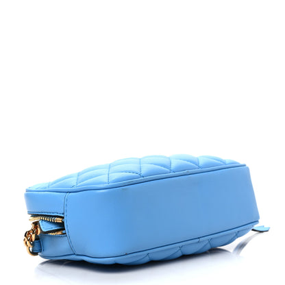 Versace Nappa Quilted Medusa Camera Bag Blue 4 of 8
