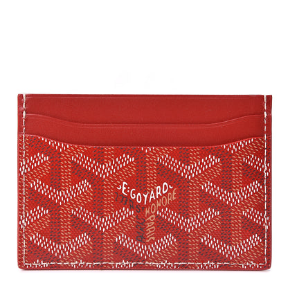 Goyard Goyardine Saint Sulpice Card Holder Red 1 of 8