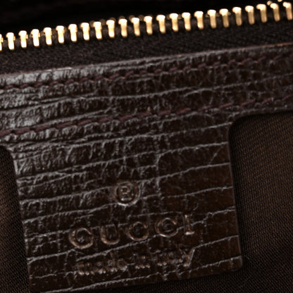 Gucci Monogram Large Horsebit Chain Hobo Dark Brown 5 of 14