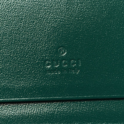 Gucci Calfskin Jackie 1961 Card Case Emerald Green 7 of 9